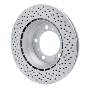Porsche Boxster Brake Rotor (1) - Rear - R1 Concepts - GeoMET Rotor - Drilled - `00-`08